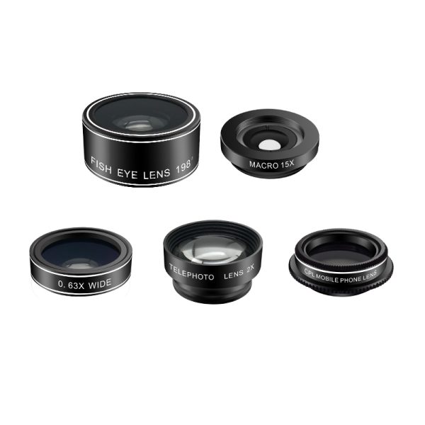 Set 5 tipuri lentile profesionale ultra HD marca AIKE pentru telefon -0